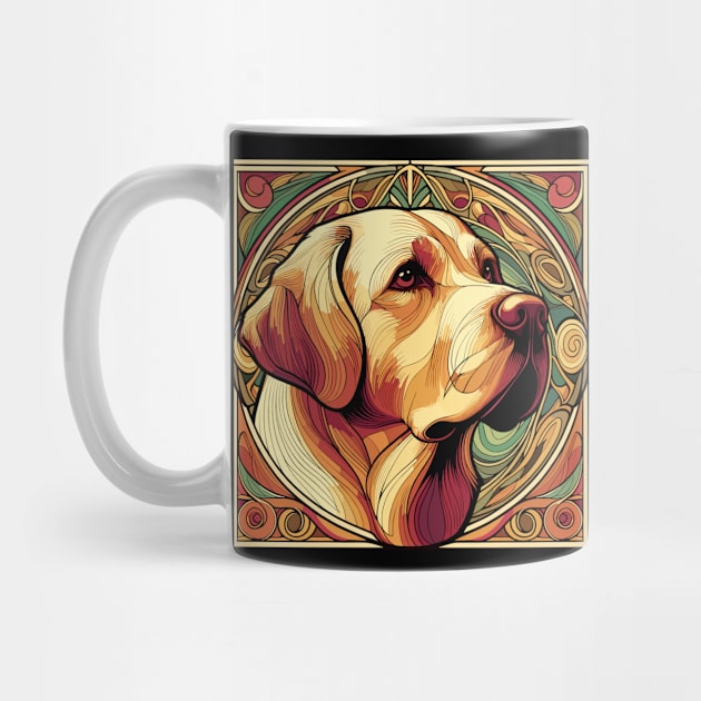 Golden Retriever - Beloved Breed In Art Nouveau Style by RCDBerlin